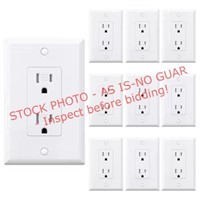 2ct./10pk Elegrip decorative receptacle/wall plate