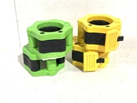 4 Weightlifting Barbell Collar Clamps