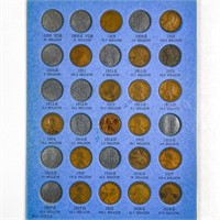 1909-1940 Lincoln Cent Book (66 Coins)