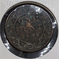 1899 Canadian Large One Cent Coin