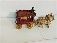 Overland Circus Cast Iron Toy Wagon 12 In Long