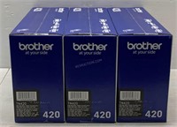 Lot of 3 Brother Black Toner Cartridges - NEW $210