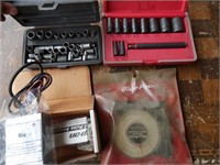 Gasket punch, sockets, angle gauge, pulse adapter
