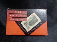 1934 Worlds Fair playing cards in the original box