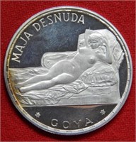 1970 Guinea Republic Nude Silver Proof Commem