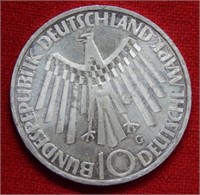 1972 German Silver 10 Mark Proof