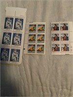 6 Christmas Stamps 22c, 6 Greetings Stamps 22c, 6