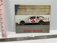 Vintage Dale Earnhardt Silver Streak Car Photo