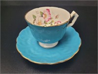 Aynsley Robin's Egg Blue Teacup & Saucer