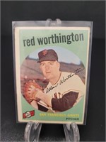 1959 Topps, Red Worthington baseball card