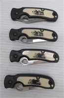 (4) 2.25" Blade folding knives.