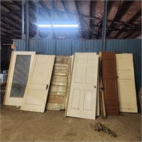 Lot of Salvaged Antique and vintage doors