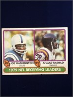 TOPPS 1979 NFL RECEIVING LEADERS JOE WASHINGTON