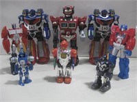 Assorted Transformer Style Toys Tallest 15.25"