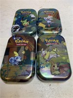 Empty Pokémon tins
