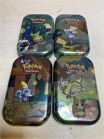 Empty Pokémon tins
