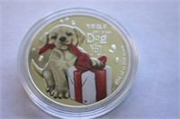 Year of the Dog Colour Commemorative Coin