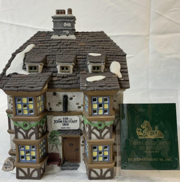 Dept 56 Sir John Falstaff Inn Heritage Village Box