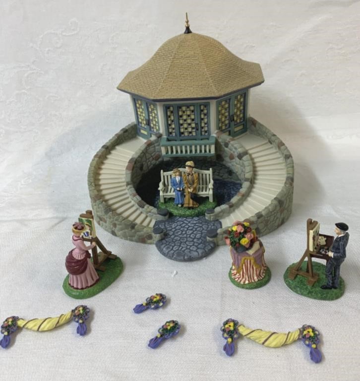 Dept 56 Season's Bay Parkside Pavilion Gift Set