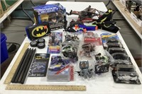 Toy lot w/ batman toys, hot wheels cars, &