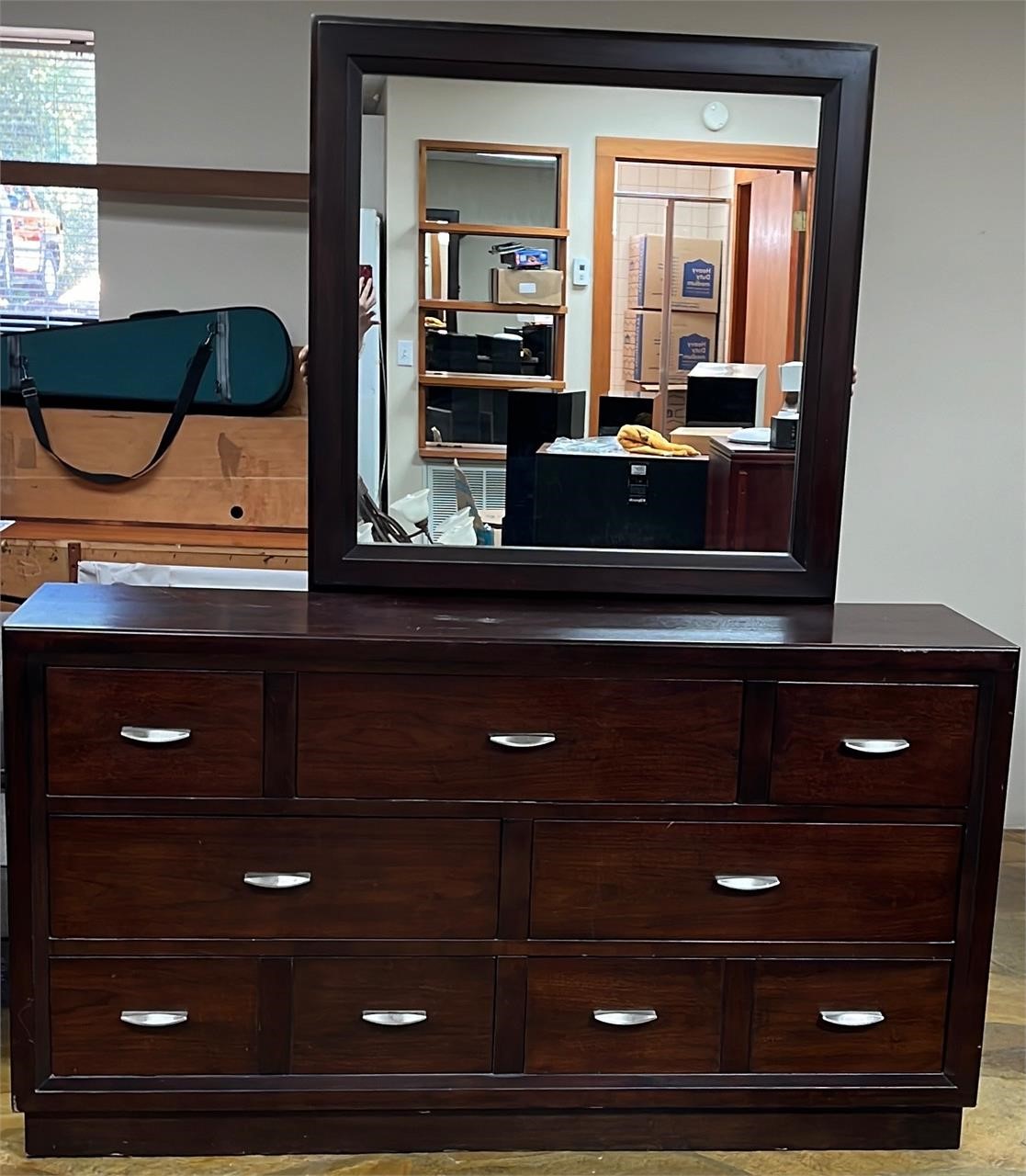 Broyhill Dresser and 2 Side Tables