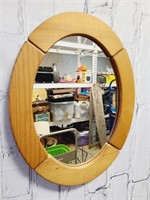 18 Inch Wood Framed Mirror