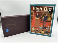2 PC LOT OF HIGH-BID AUCTION BOARD GAME &