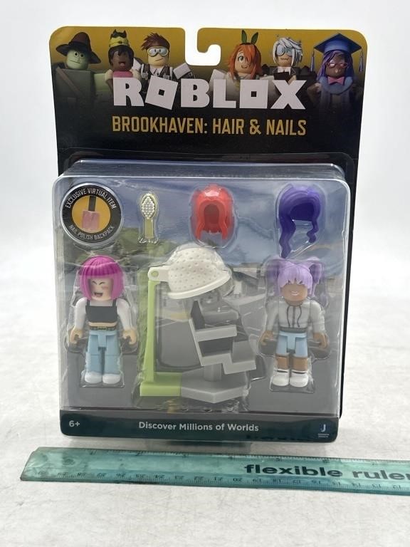 NEW Roblox Brookhaven Hair & Nails Toy Set
