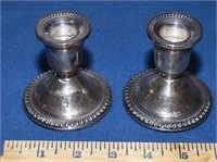 STERLING SILVER CANDLESTANDS