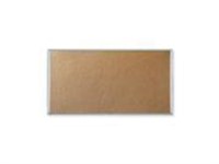 Economical Cork Board, Aluminum Frame, Beige, 24"