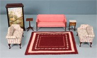 7pc. Assorted Dollhouse Furniture