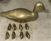 9-BRASS DUCKS