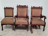 3 piece Victorian chair set