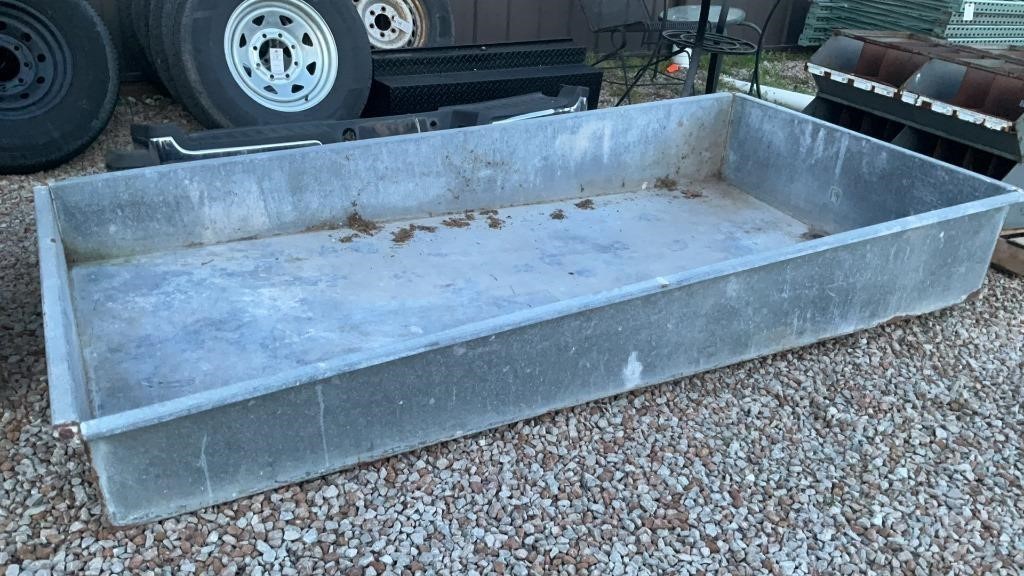 Galvanized water trough - 46 x 96 inch
