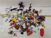 lot of playmobil toys as found