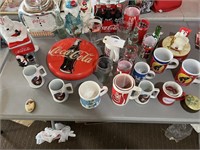 COCA COLA PHONE, COOKIE JAR, DIGITAL CLOCK AND