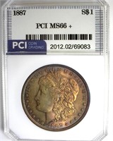 1887 Morgan MS66+ LISTS $800