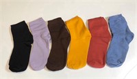 6 Pairs J-BOX Women Cotton Crew Socks
