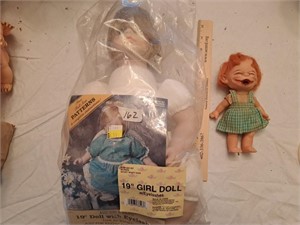 19" doll with eyelashes, 1960's enco Brat doll
