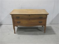 21"x 43"x 27" Vtg Two Drawer Chest See Info