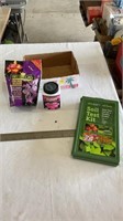 Orchid bloom seeds, soil test kit, orchid food