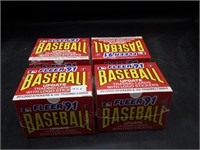 Fleer "91 Baseball Update Cards & Stickers x4 NIB