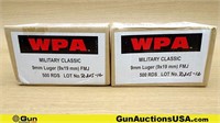 WPA 9mm Ammo. 1000 Rounds 9mm 115 Grain FMJ.. (711