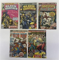 5 Vintage Marvel incl Black Panther & Ironman