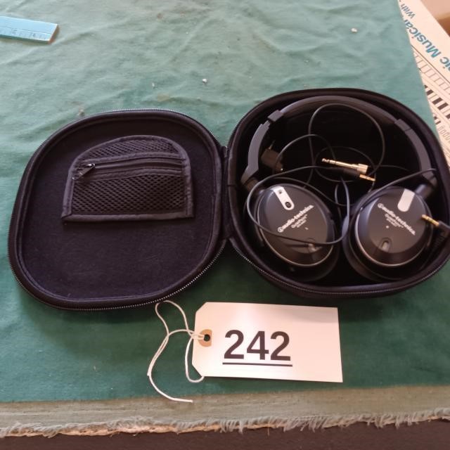Audio technica headphones & case
