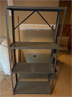 Misc. grey metal shelf