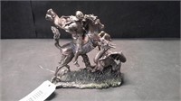 ST GEORGE SLAYING DRAGON FIGURINE