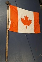 CANADA FLAG w/ Metal Leaf Pole