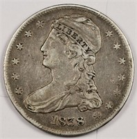1838 Capped Bust Half Dollar