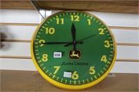 JOHN DEERE BATTERY WALL CLOCK